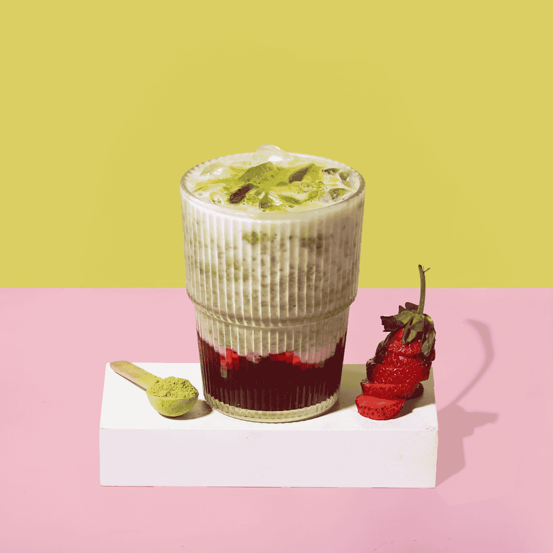 Strawberry Honey Oat Matcha